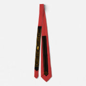 PEAFDOVE® RED GOLDEN EGG TIE — MAIN CHARACTER MAN STROPDAS (Achterkant)