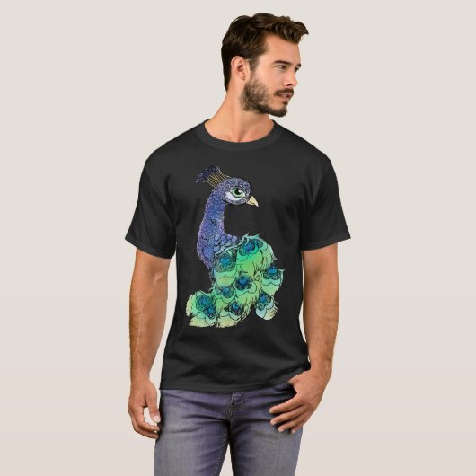 Peafowl Art T-shirt (Voorkant volledig)