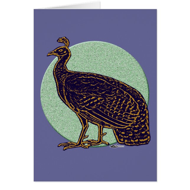Peafowl: Impressionistisch Congo Hen (Voorkant)