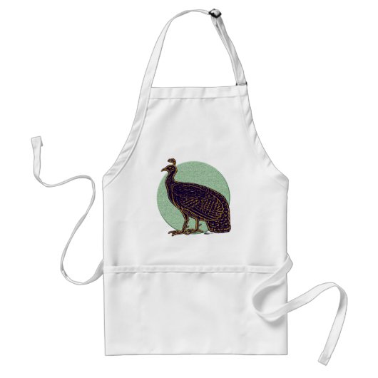 Peafowl: Impressionistisch Congo Hen Standaard Schort (Voorkant)
