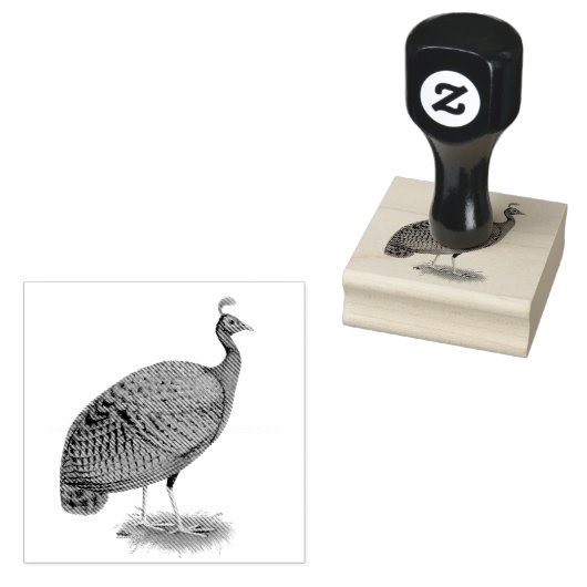 Peafowl: Kongo Peahen Rubberstempel (Gestempeld)