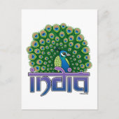 Peafowl of India Briefkaart (Voorkant)