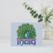 Peafowl of India Briefkaart (Staand voorkant)
