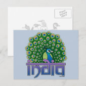 Peafowl of India Briefkaart (Voorkant / Achterkant)
