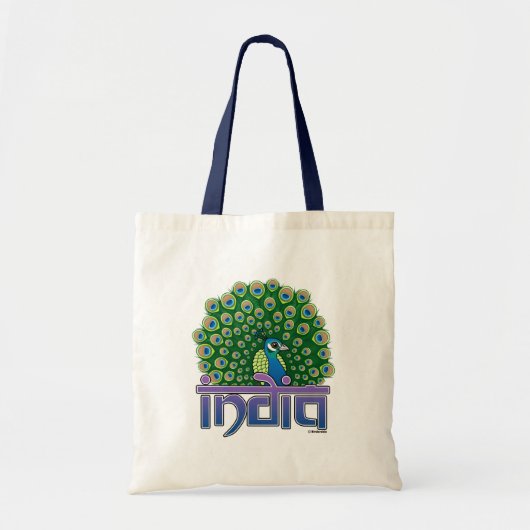 Peafowl of India Tote Bag (Voorkant)