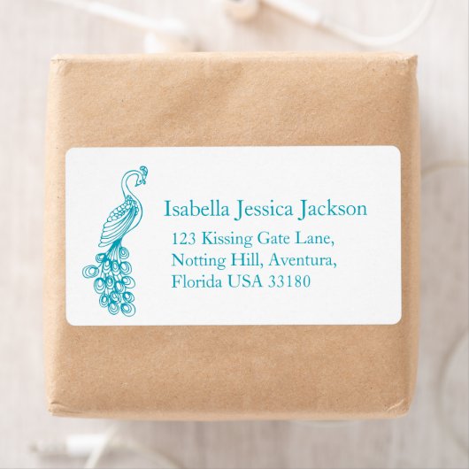 Peafowl / pauw antwoord label (Insitu)