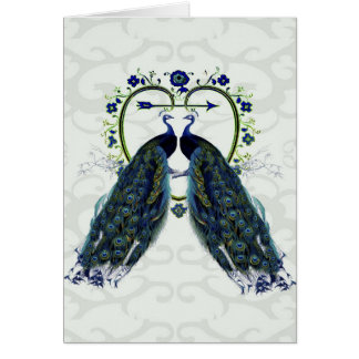 PEAFOWL pauw liefde hart gepersonaliseerd