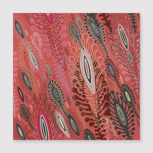  peafowl rood decoratief naadloos patroon