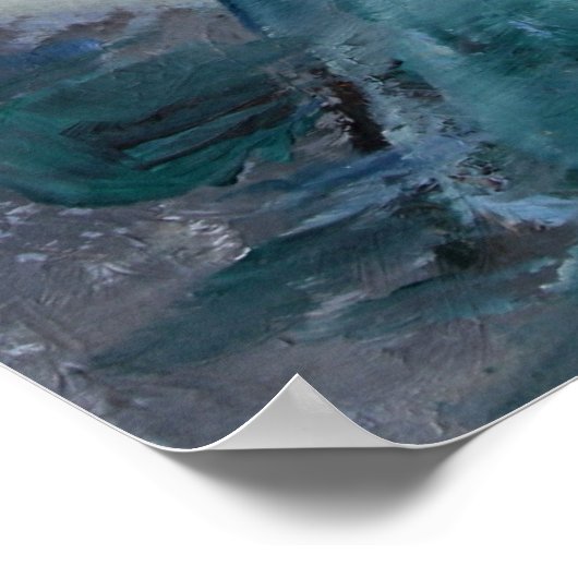 Peahen Portrait Poster (Hoek)