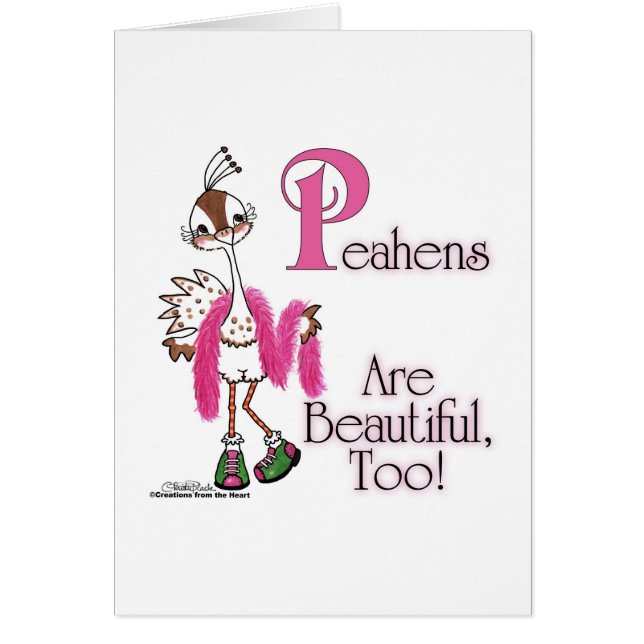 Peahens zijn ook mooi! (Voorkant)