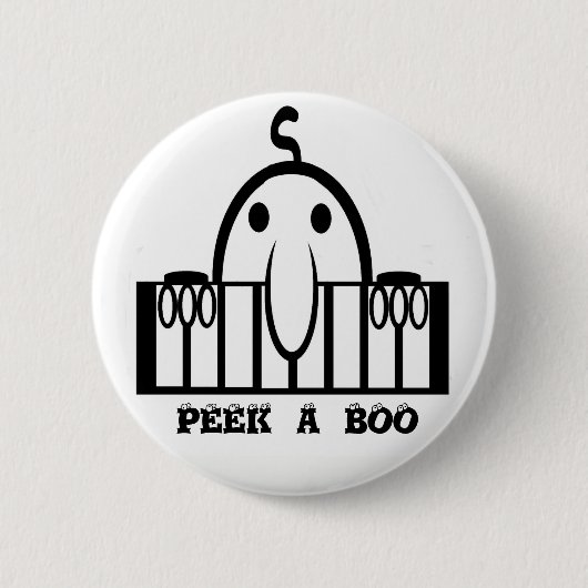 Peak-a-Boo Peeper Ronde Button 5,7 Cm (Voorkant)