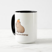 Peak Capybara Energie Mok – Grappige Schattige Cap (Voorkant links)