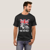 Peak District + Britse Vlag T-shirt (Voorkant volledig)