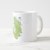 Peak District Engeland Kaart Grote Koffiekop (Voorkant rechts)