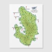 Peak District England Map (Voorkant)