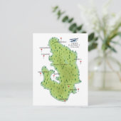 Peak District England Map Briefkaart (Staand voorkant)