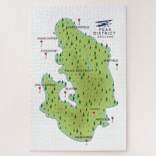 Peak District England Map Legpuzzel