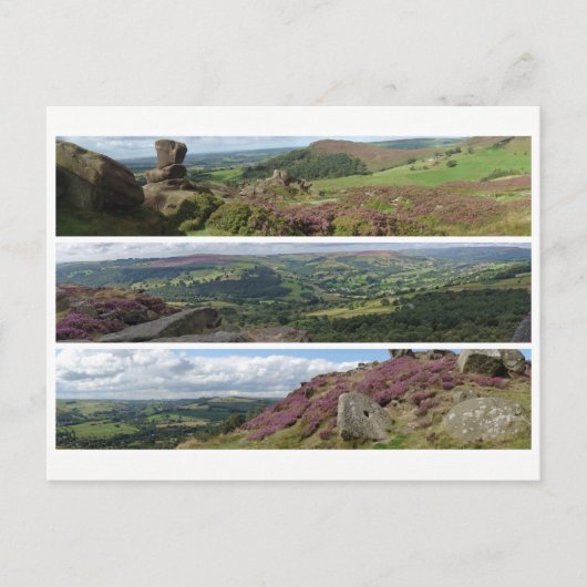 Peak District Hether panoramas Briefkaart (Voorkant)