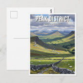 Peak District Nationaal Park Engeland Reizen Briefkaart (Voorkant / Achterkant)