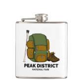 Peak District National Park Backpack Heupfles (Voorkant)