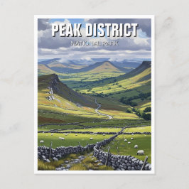 Peak District National Park England Travel Briefkaart
