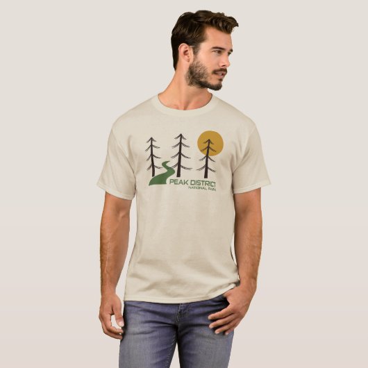 Peak District National Park Trail T-shirt (Voorkant volledig)