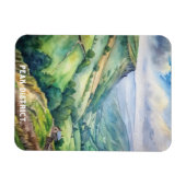 Peak District National Park Waterverf Schilderen Magneet (Horizontaal)