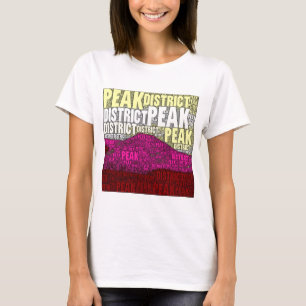 Peak District-ontwerp T-shirt