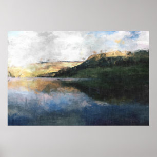 Peak District Reflection Poster