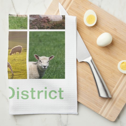 Peak District schaap Theedoek (Quarter Fold)