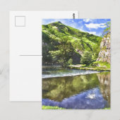 Peak District Waterverf-Stijl Briefkaart (Voorkant / Achterkant)