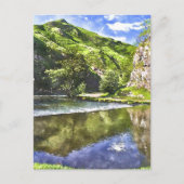 Peak District Waterverf-Stijl Briefkaart (Voorkant)