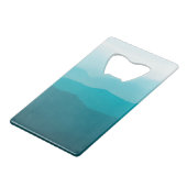 Peak Echos Creditkaart Flessenopener (Voorkant Gekanteld)