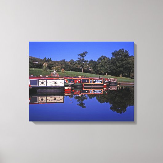 Peak Forest Canal Derbyshire England Canvas Afdruk (Voorkant)