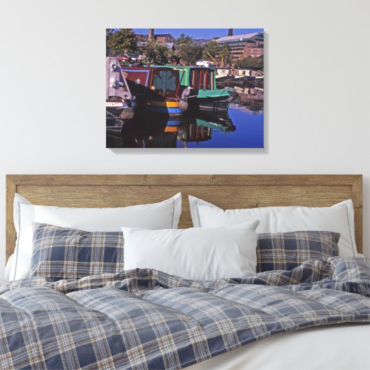 Peak Forest Canal Derbyshire England Canvas Afdruk (Insitu (Slaapkamer))