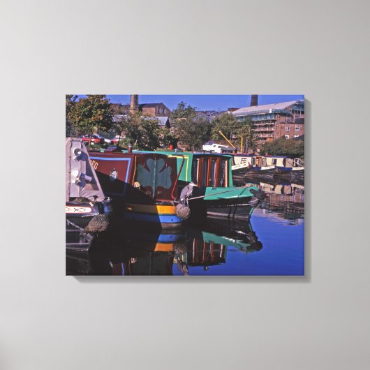 Peak Forest Canal Derbyshire England Canvas Afdruk (Voorkant)