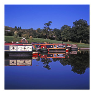 Peak Forest Canal Derbyshire England Foto Afdruk
