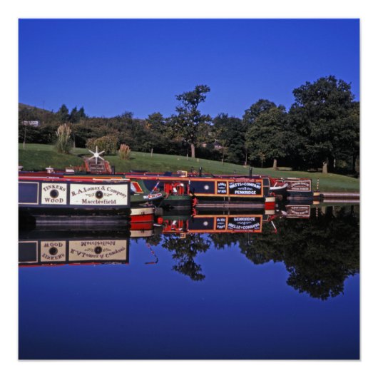 Peak Forest Canal Derbyshire England Perfect Poster (Voorkant)