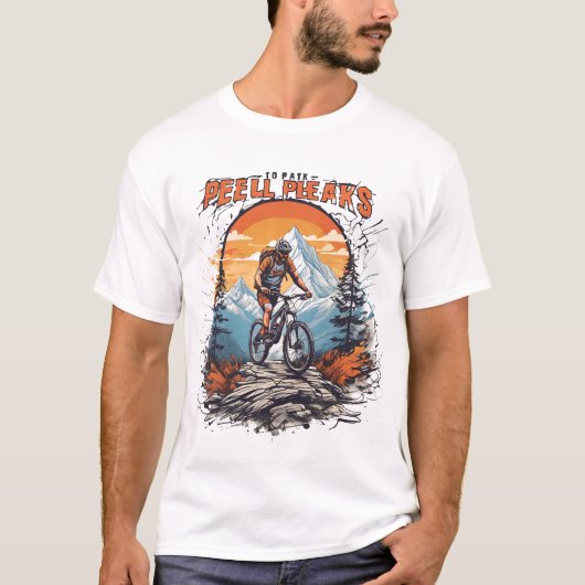 Peak Pedal Power-Mountain Rider T-shirt (Voorkant)