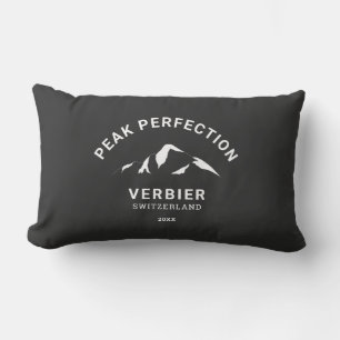 Peak Perfection Winter Ski Snowboard Resort Crest Kussen