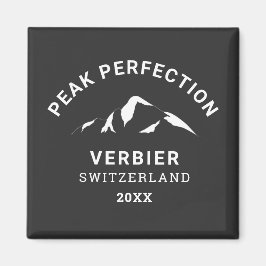 Peak Perfection Winter Ski Snowboard Resort Crest Magneet