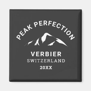 Peak Perfection Winter Ski Snowboard Resort Crest Magneet