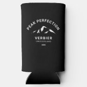 Peak Perfection Winter Ski Snowboard Resort Crest Seltzer Blikjeskoeler (Achterkant)