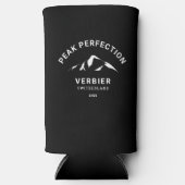 Peak Perfection Winter Ski Snowboard Resort Crest Seltzer Blikjeskoeler (Voorkant)