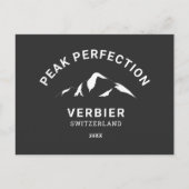 Peak Perfection Winter Sport Resort Crest Briefkaart (Voorkant)