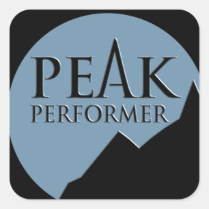 Peak performer business team building sticker