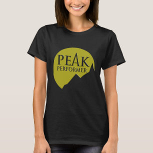 Peak Performer dames logo groen op legert-shirt T-shirt