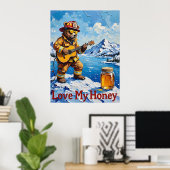 Peak Serenade: Beer's Alpine Hymn Poster (Thuiskantoor)