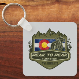 Peak to Peak Scenic Byway Motorfiets 01 Sleutelhanger