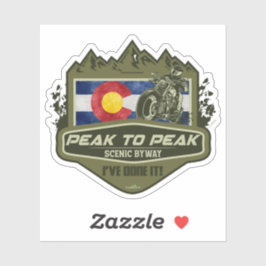 Peak to Peak Scenic Byway Motorfiets 01 Sticker